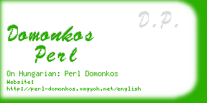 domonkos perl business card